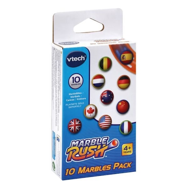 Paket med 10 VTECH MarbleMarbles för Marble Rush-kretsar - 4 år + Flerfärgad