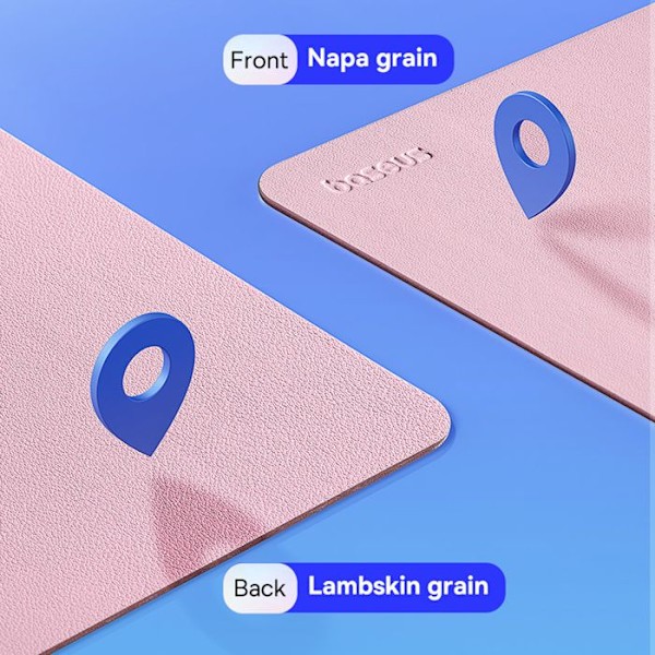 Musmatta (B01055504411-00) för kontor, spel, hem, i PU-läder - Baseus - Babyrosa