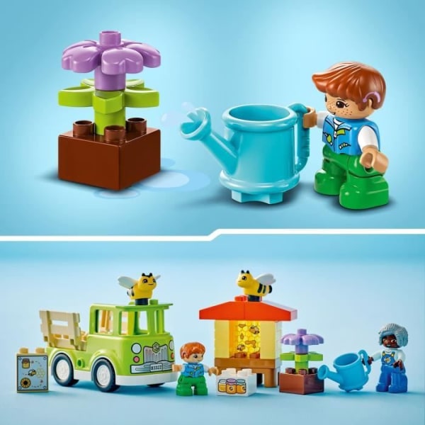 LEGO® 10419 DUPLO My Town Ta hand om bin och bikupor, pedagogisk leksak för barn, 2 bifigurer