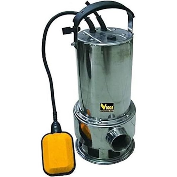 Nedsänkt pump - Vigor - SUB Inox 750 - 750 W - Avvattning av smutsigt vatten - 8 m pumpningshöjd Arge