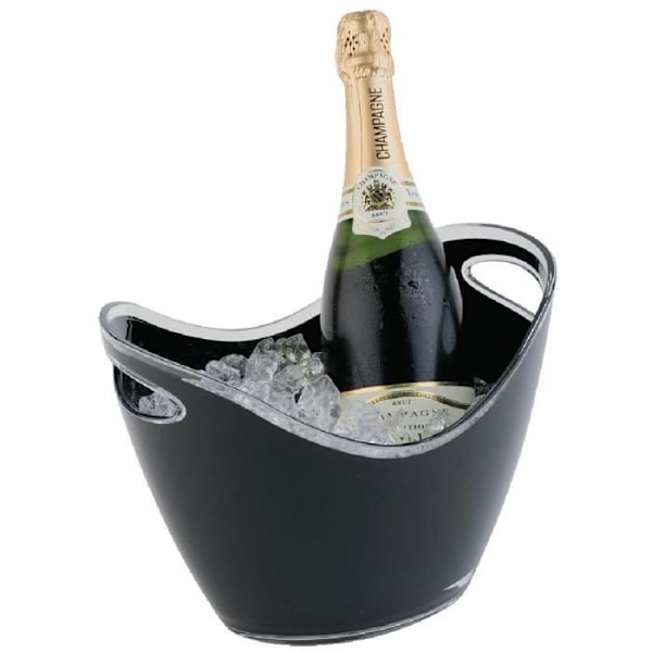 Champagneskål - APS - Svart - Akryl - 2 flaskor - 210x270x200 mm Svart