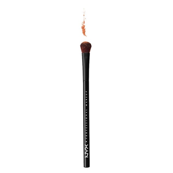Ögonbrynspensel - NYX Professional Makeup - Pro Dual Brow Brush - Syntetiska fibrer - Svart - Tät rundad N/A