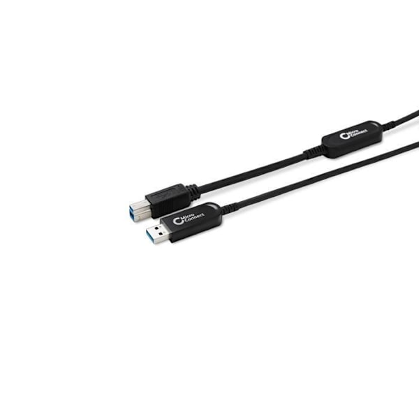 USB 3.0-kabel - MICRO CONNECT - MC-USB3.0AB20OP - 20m - Optisk - Svart