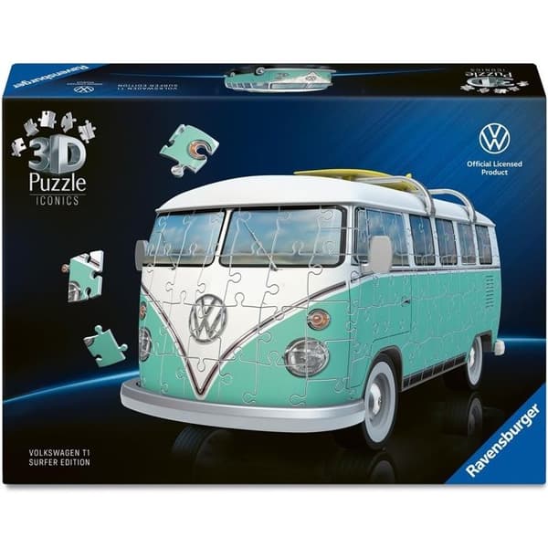 Ravensburger - 3D-pussel Combi T1 Volkswagen 162 delar Blå