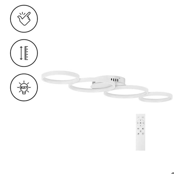 Taklampa - 4 ce UNI_LD_21 Vit