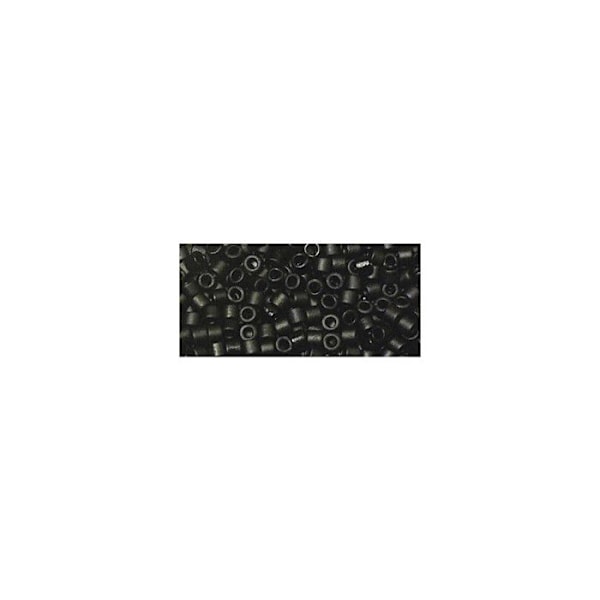 Perle Miyuki Delica 11/0 DB310 Metalliserad matt svart Metallisk svart