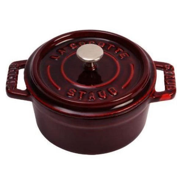 Mini Cocotte - Staub - Ronde - Majolique Grenadine - 10 cm - Gjutjärn - Alla värmekällor Majolique Grenadine