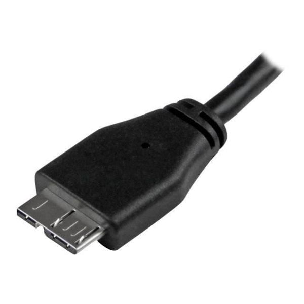USB 3.0 SuperSpeed A till Micro B-kabel - 2m - Svart - STARTECH