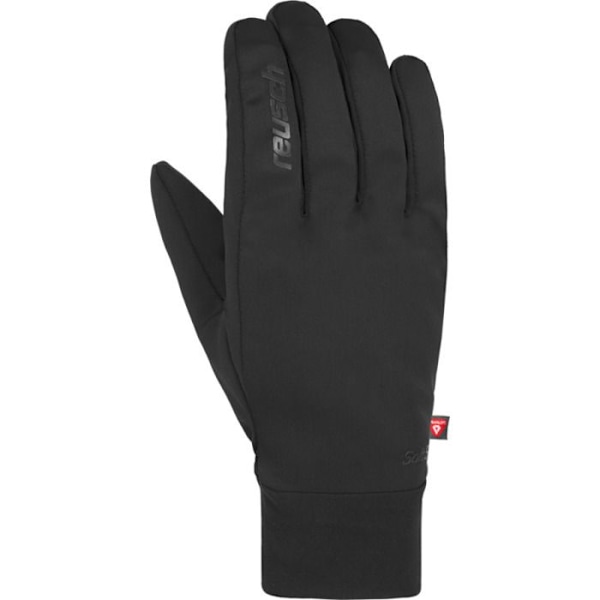 Skihandskar - Reusch - Walk Touchtec - Polyester - Ribbad handled - Minimalistisk design svart/svart 9