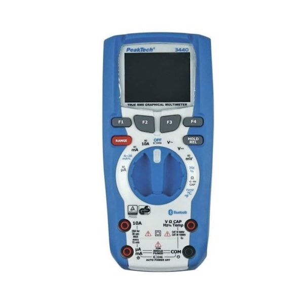 grafisk True RMS Professional multimeter med 50 000 punkter, TFT-display - graf - Trend Capture med datalogger