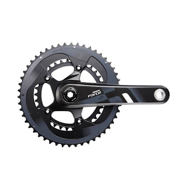 Dubbelt vevparti - Sram - Force 22 - 50/34 - 175 mm - Enriktad kolfiber svart