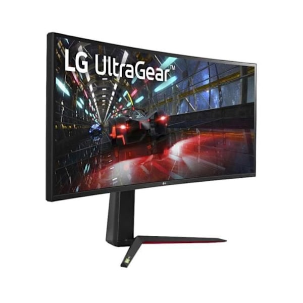 SKÄRM LG 38" gaming Svart NANO IPS böjd 21:9 UWQHD 3840x1600 144Hz 1ms 450cd/m2 2xHDMI 2xUSB 3.0 VESA DP FreeSync DAS Mode Black S