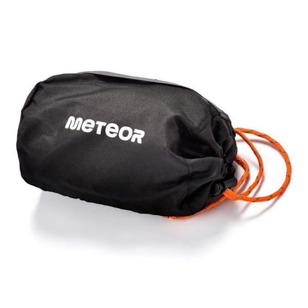 Turistisk uppblåsbar reskudde Meteor - Längd 40 cm - Bredd 28 cm Svart