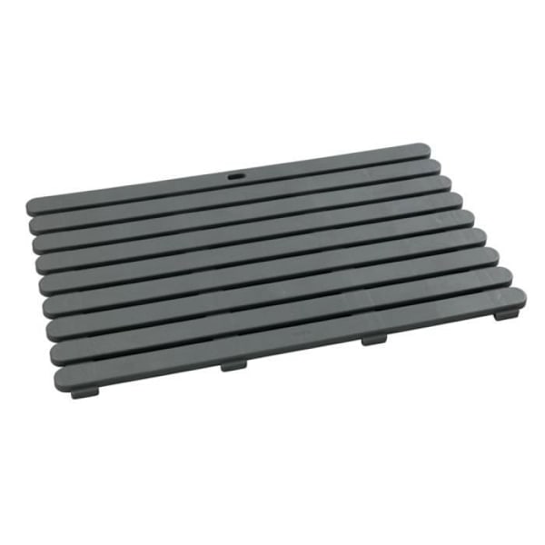Duschgaller - WENKO - Grå - Halkfri - Plast - 80x50x3cm Grå