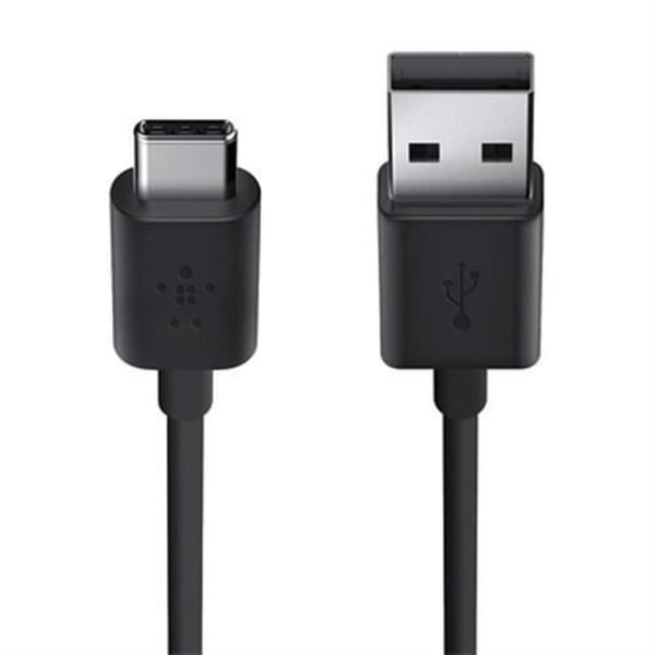 Belkin USB-A - USB-C, 1,8 m, 1,8 m, USB A, USB C, 2.0, hane-hane, svart