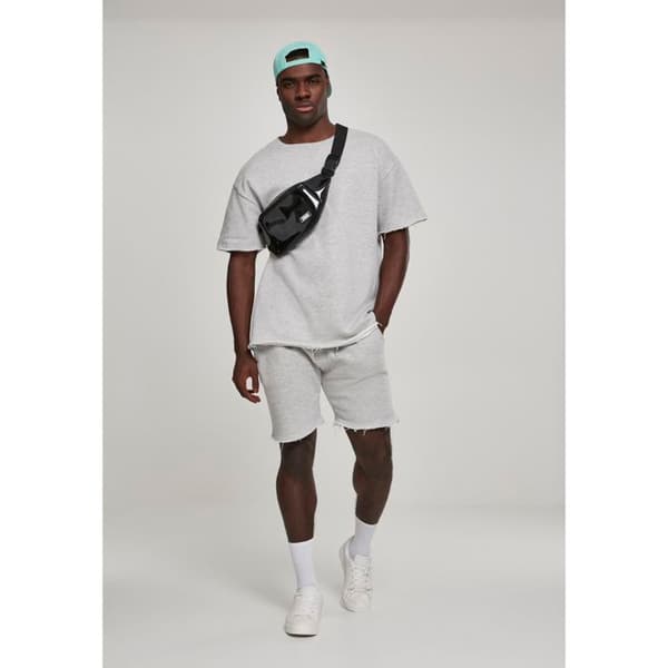 T-shirt Urban Classic herringbone terry ljusgrått XL