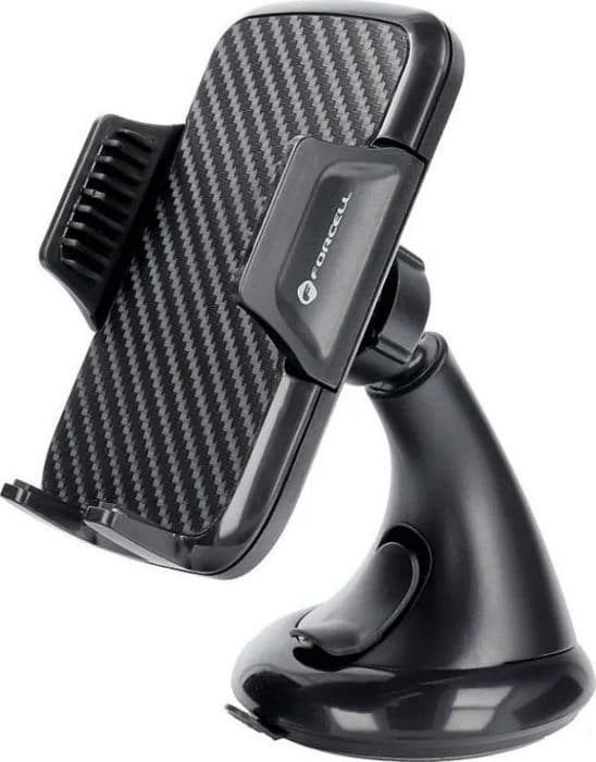 Bilstöd - FORCELL - RAMACARBON - Svart - Plast - Telefonstöd Svart