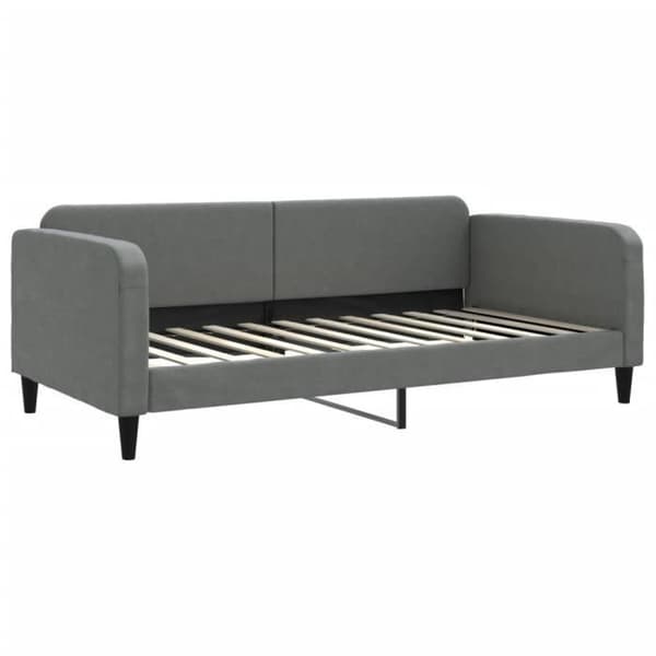 vidaXL Dagbädd Mörkgrå 100x200 cm Tyg 354039