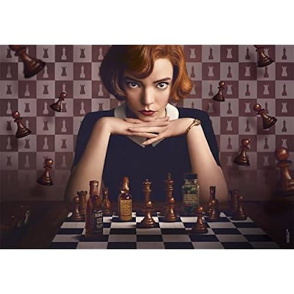 Pussel - CLEMENTONI - 39697 - 1000 Bit - Queen's Gambit - Pussel för Vuxna - Ekologisk Flerfärgad