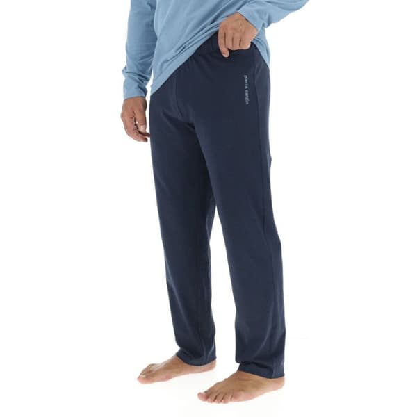 Pierrecardin Lång Pyjamasset i Bomull för Herr Blå XXL