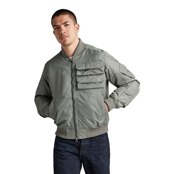 Jacka - perfecto - bomber G-star raw - D20117 - Bröstficka Bomberjacka herrjackor Grön XXL