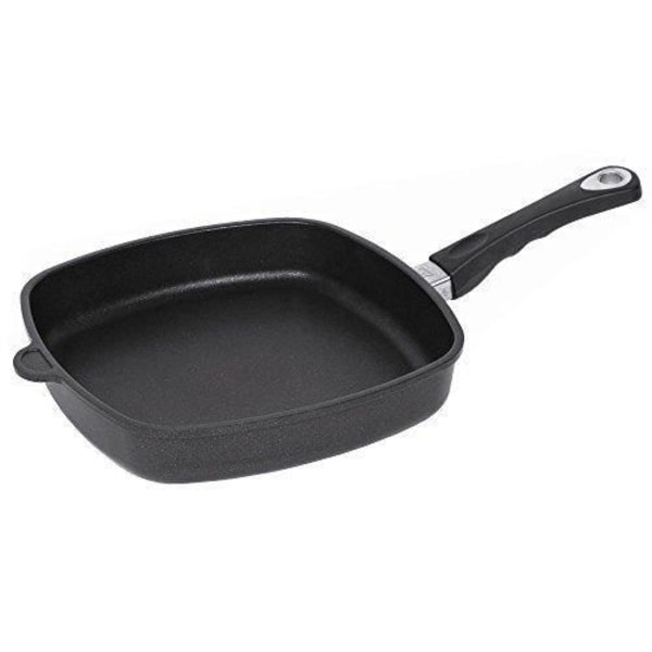 Induktionsstekpanna fyrkantig - AMT Gastroguss - E285 - Aluminium - 28 x 28 x 5 cm - Diskmaskinssäker