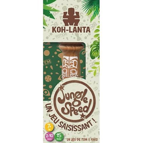 Jungle Speed: Koh Lanta | Brädspel | Från 7 år | 2 till 10 spelare | 15 minuter | Ekodesign | Zygomatisk Flerfärgad