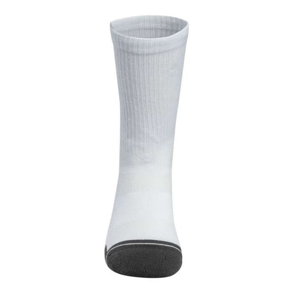 Strumpor - UNDER ARMOUR - Performance Tech Crew - 3-pack - Vit/Grå kol - Andningsbart tyg Vit M