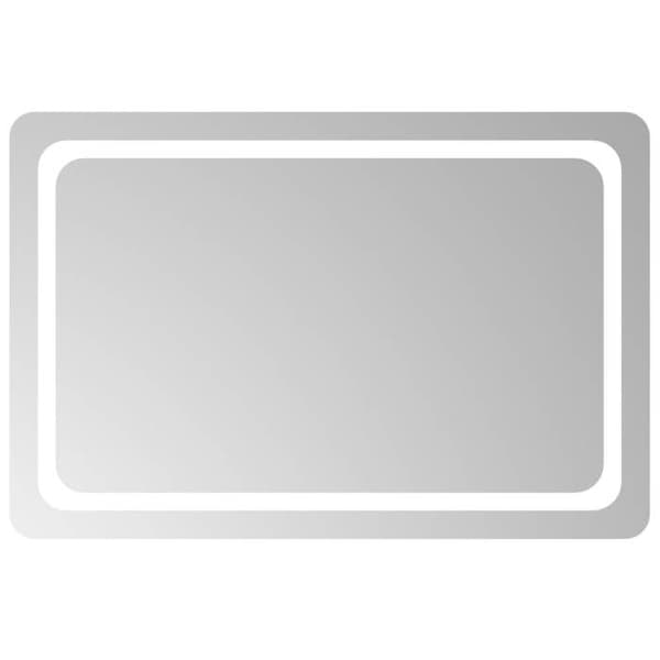vidaXL LED Badrumsspegel 90x60 cm
