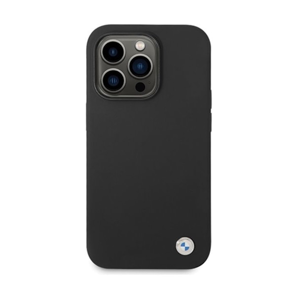 Telefonfodral - BMW - iPhone 15 Pro Max - Silikon - Metall - Stötskydd Svart