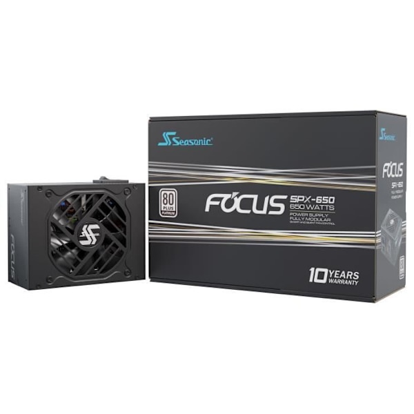 Intern PC-strömförsörjning - SEASONIC - Focus SPX SFX Platinum - 650W (FOCUS SPX 650)