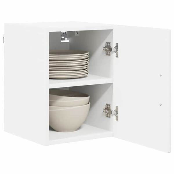 Väggskåp - VIDAXL - Köksskåp 30 x 31 x 40 cm - Blank vit - 2 hyllor - Väggmontering