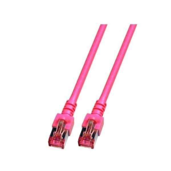 Nätverksanslutningskabel EFB Elektronik K5519.2 RJ45 CAT 6 S/FTP 2m magenta flamskyddsmedel halogenfri