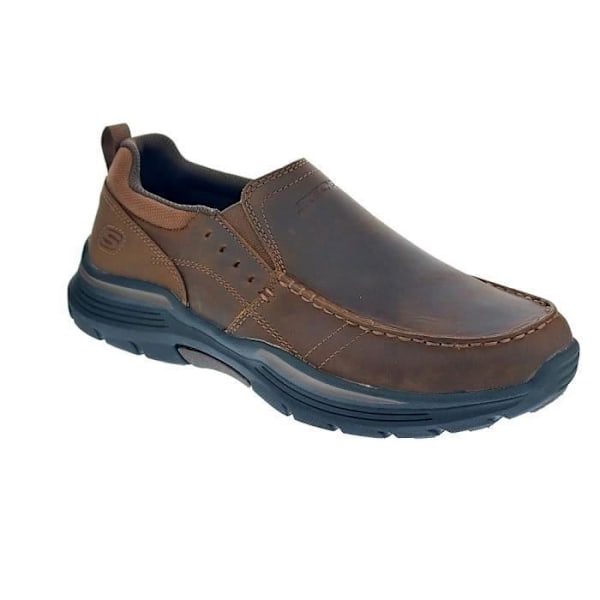 Loafers - Skechers Expended - Herr - Brun - Läder kastanj 42