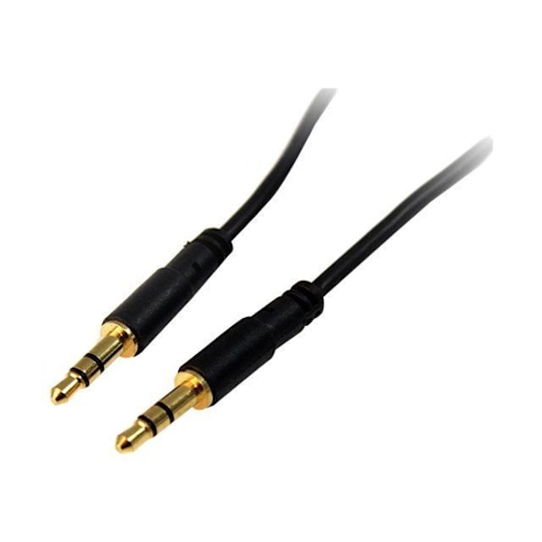 Smal 3,5 mm stereoljudkabel - STARTECH.COM - 1,8 m - Svart - 28 AWG
