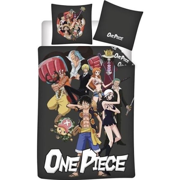 One Piece - Manga barnbäddset, påslakan 140x200 cm, örngott 63x63 cm