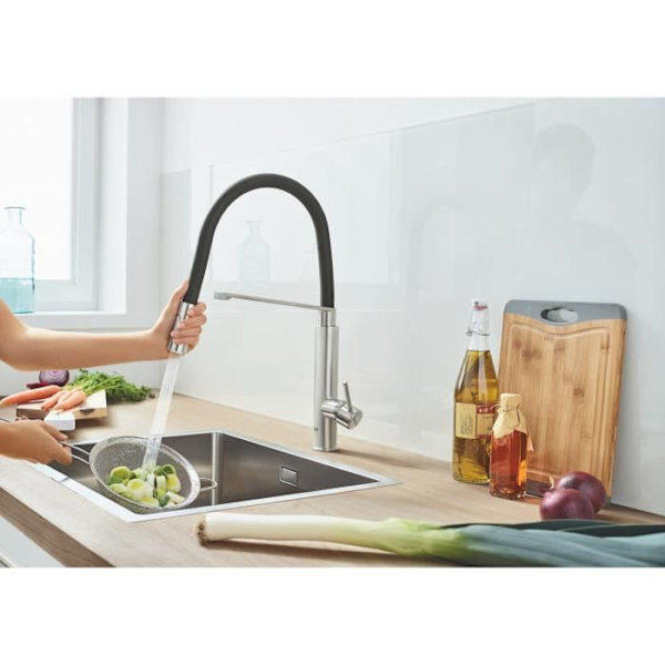 GROHE - Engrepps diskbänksblandare Supersteel