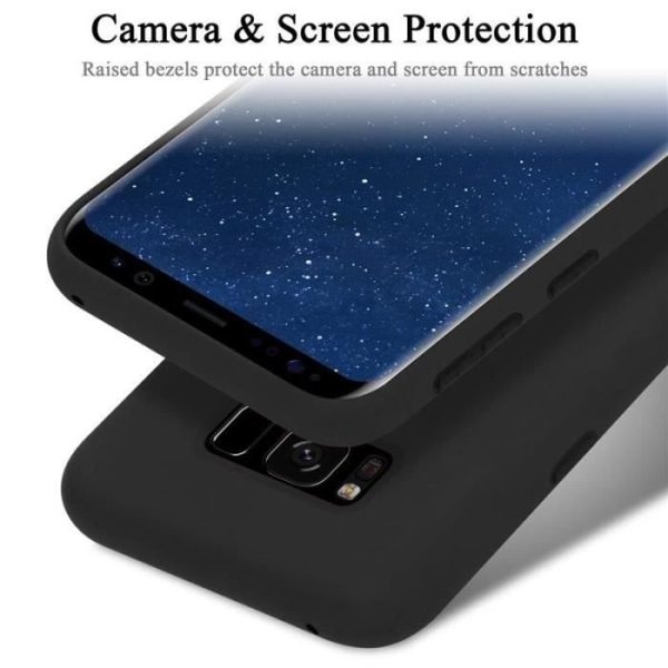 Cadorabo skal till Samsung Galaxy S8 - i svart - Flexibel TPU silikon