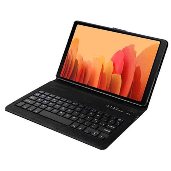 Silverht Silver HT - Fodral med Bluetooth-tangentbord för Samsung Tab A7 2020 10,4" surfplatta (T500/505). Blått. Spanskt tangentbord