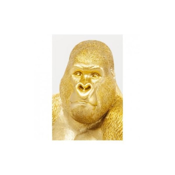 Staty - KARE - Golden Gorilla 38,5 cm - Polyresin - Interiör - Modern design gyllene