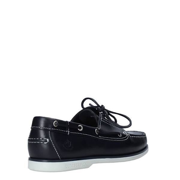 Lumberjack NAVIGATOR M0159 Loafers för män i svart läder med gummisula - SM07804 005 B03 115 44