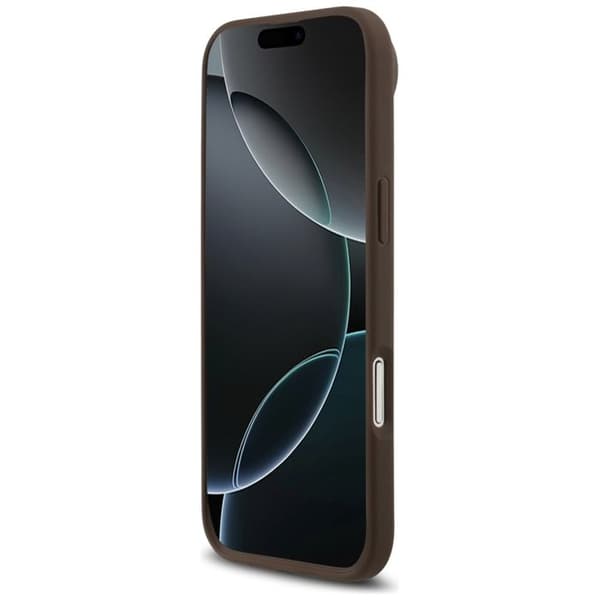 Coque Guess 4G Circle Classic Logo MagSafe för iPhone Air - Brun Brun