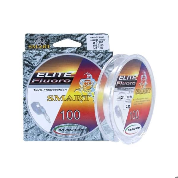Fluorocarbon Maver Elite - vit - Vit - 0,125 mm Vit