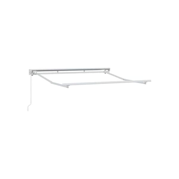 Fällbar markisram - vidaXL - Vit - Pulverlackerad stål - 250x200 cm - Fällbar