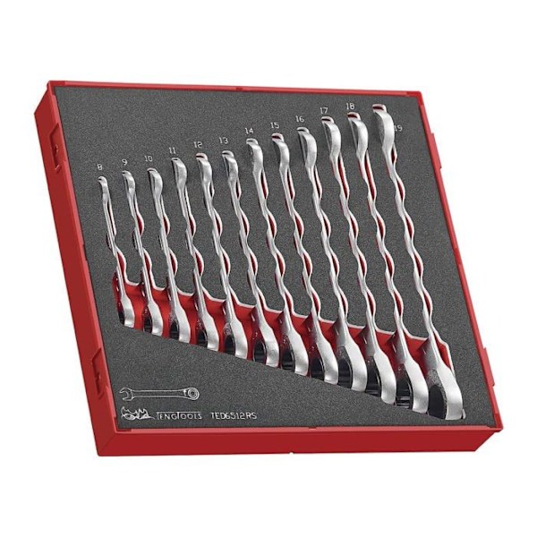 Kombinationsnyckel Teng tools - 238270102 - Kombinationsnyckelsats 8-19mm 12 st. ()