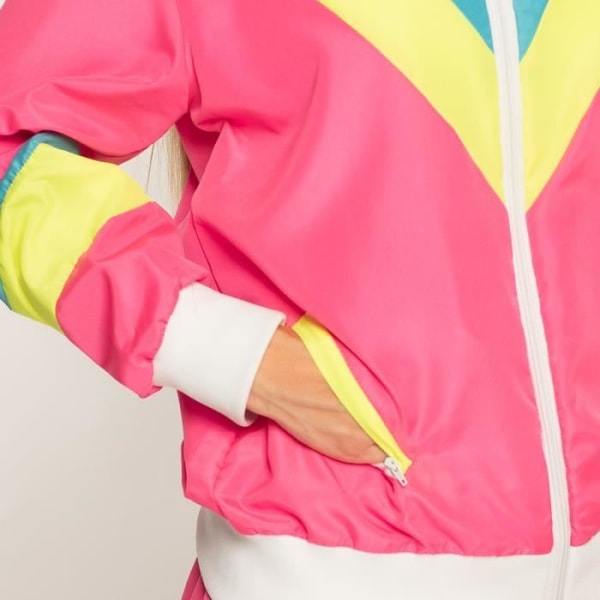 Boland träningsoverall Retro Babe dam polyester neon rosa Rosa XL