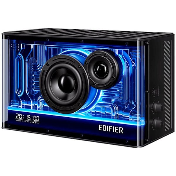 EDIFIER QD35 svart - Kompakt Bluetooth-högtalarsystem med RGB-ljuseffekter Svart
