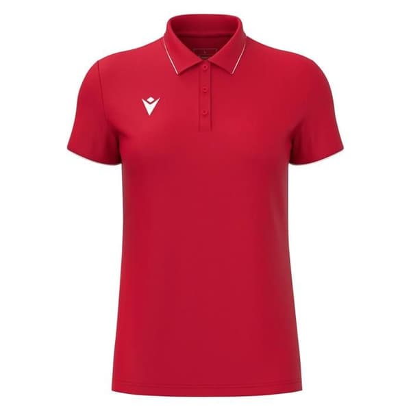 Polo dam Macron Melody röd vit jag