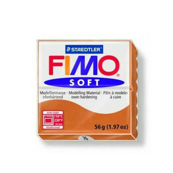 FIMO Soft Polymer Clay - FIMO Brand - Cognac Beige Färg - 56g Cognac beige