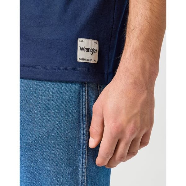 T-shirt Wrangler Solid blå jag